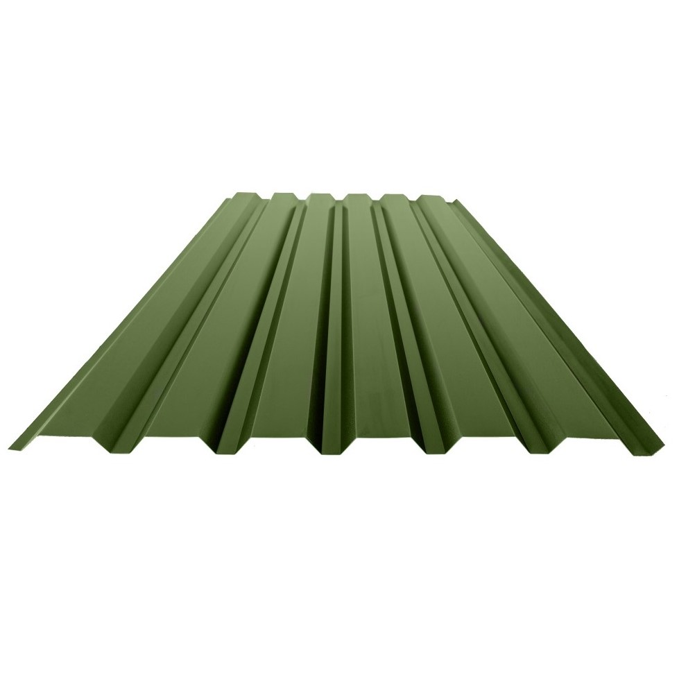 Damwand enkelwandig wandplaat 35/1035 0,55 mm Juniper Green